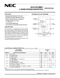 Datasheet UPC2721GV-E1 manufacturer NEC